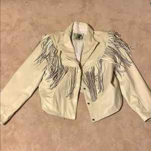 Vintage Leather Fringe Jacket